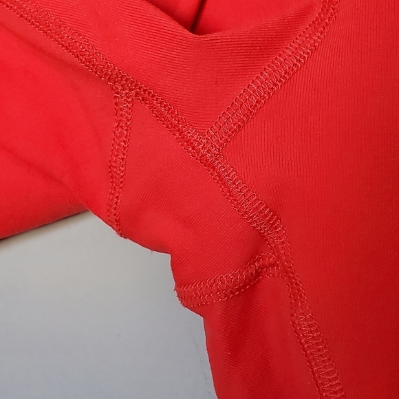 NWOT Year of Ours X Revolve Red Hot Lace Up Football Leggings Size Large - Picture 7 of 11